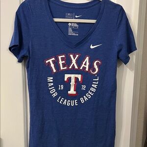 Nike Blue Texas Major League Baseball Women's Tee